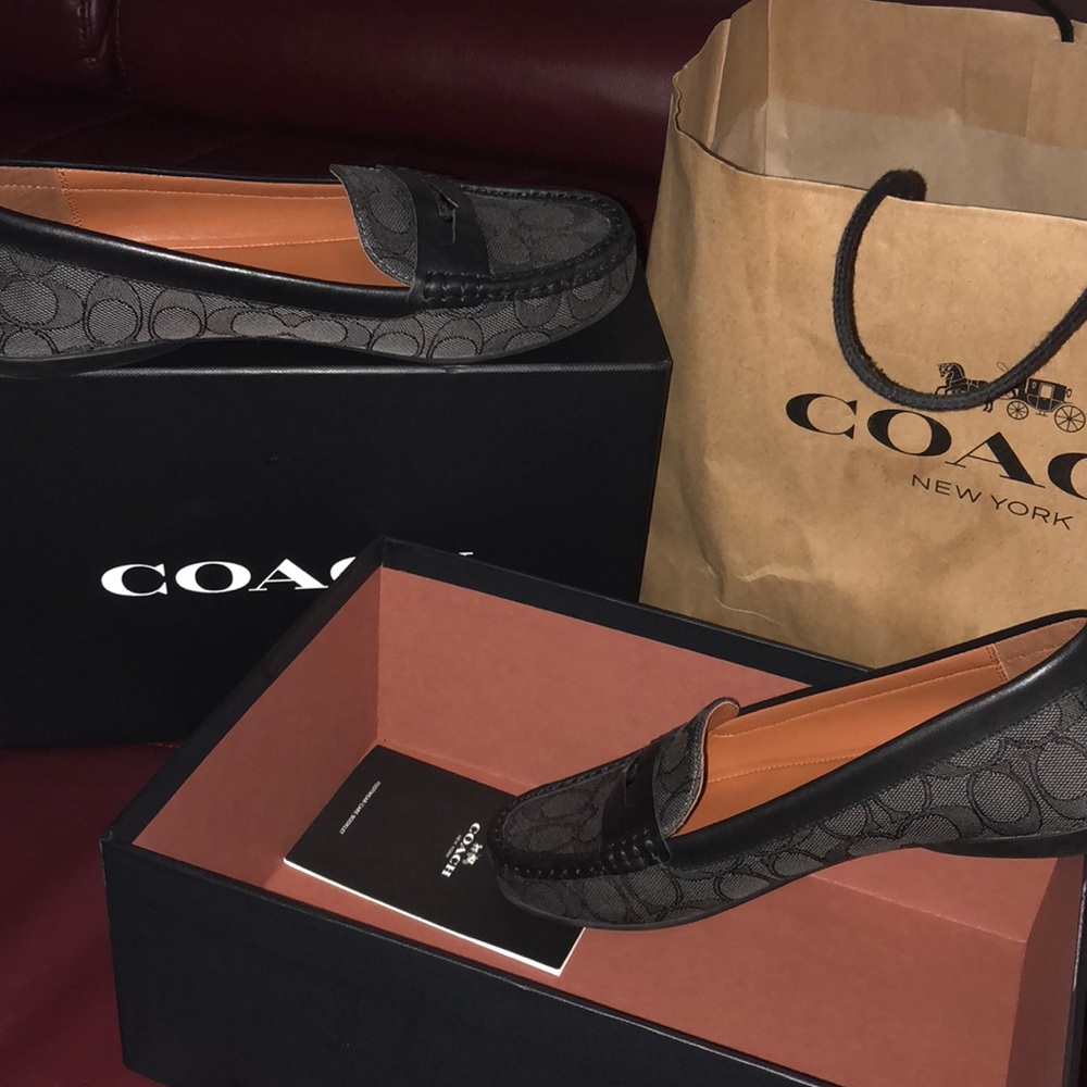 Coach signature loafers